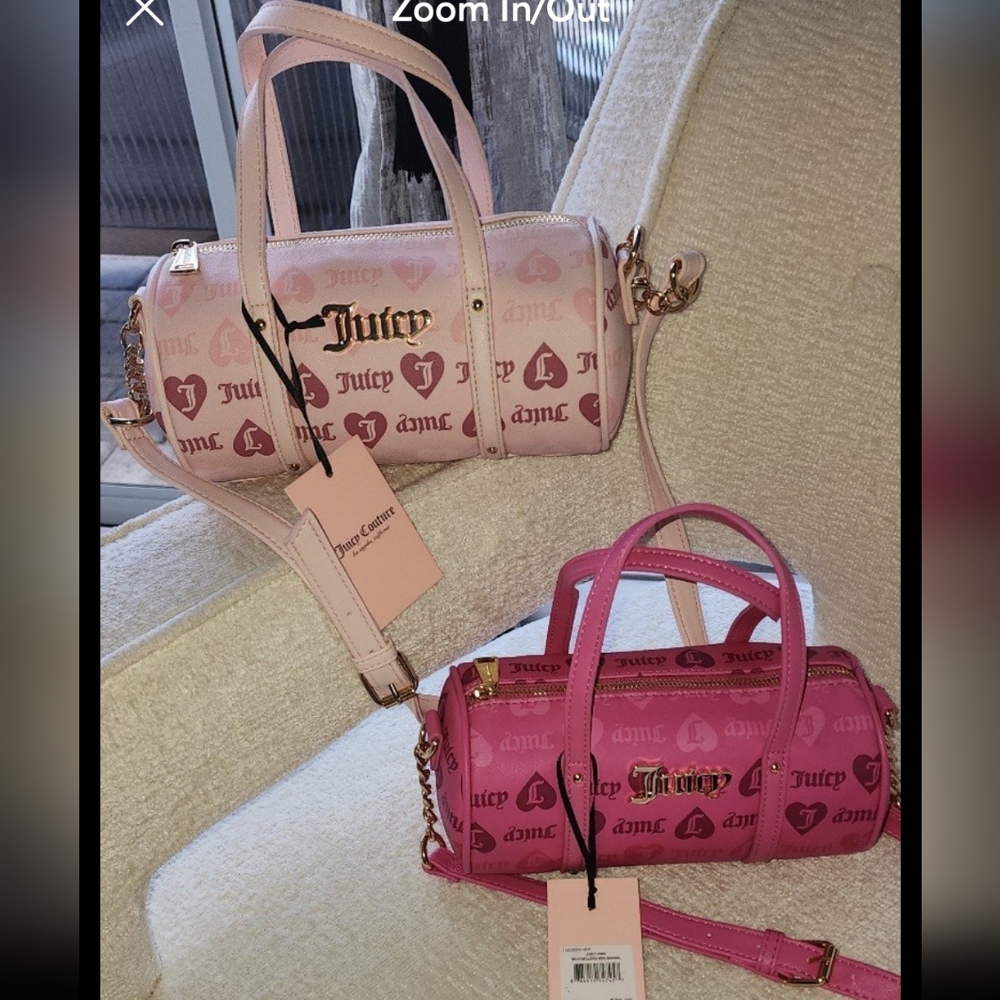 Juicy Couture Light Pink and Hot Pink Mini Bags